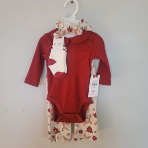 PL Baby 3M Baby Girl Holiday Outfit